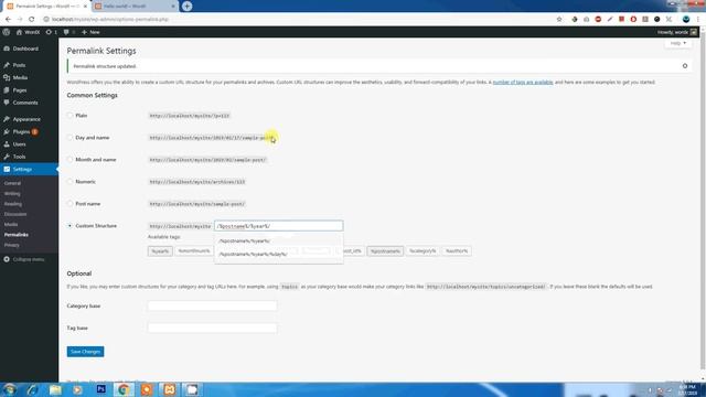 How to change the post link structure in WordPress Sinhala Tutorial 3 смотреть онлайн