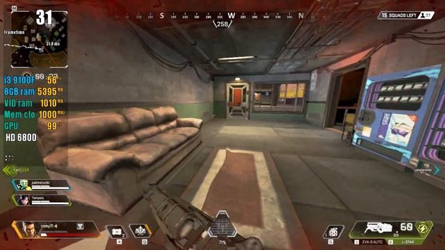Apex Legends Season 4 / HD 6850 / i3 9100f / 720p / Custom смотреть онлайн