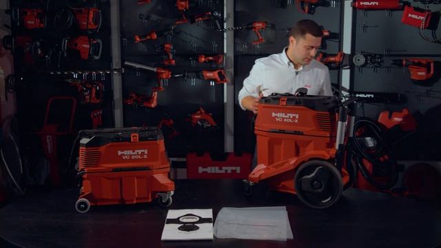Обзор пылесосов Hilti VC 20L-X и Hilti VC 40L-X смотреть онлайн
