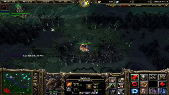 DotA LoD 6.85i - Hero with +441 damage DotA Matchmaking | Full Match смотреть онлайн
