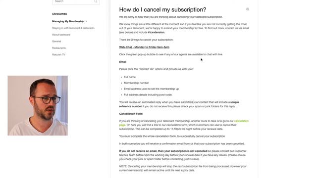 How to cancel a Tastecard (2022) Step-by-step смотреть онлайн