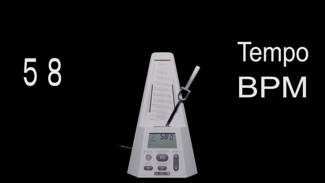 Metronome　58 BPM　Tempo смотреть онлайн