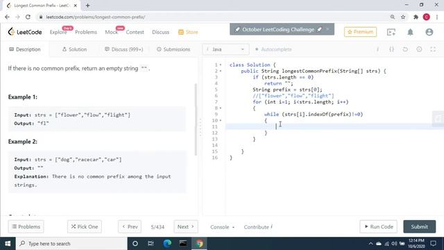 Leetcode | 14. Longest Common Prefix | Java | C# смотреть онлайн