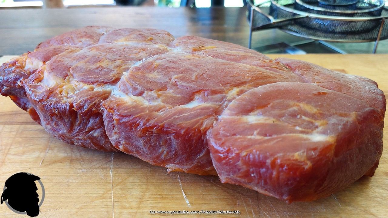 Сырокопченая Ветчина в Универсальной Коптильне-Сушилке МясоДелов смотреть онлайн