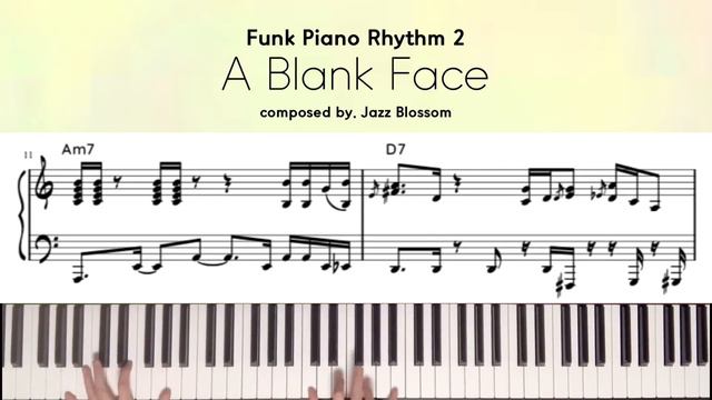 Funk Piano Rhythm 2 "A Blank Face" composed by Jazz Blossom смотреть онлайн