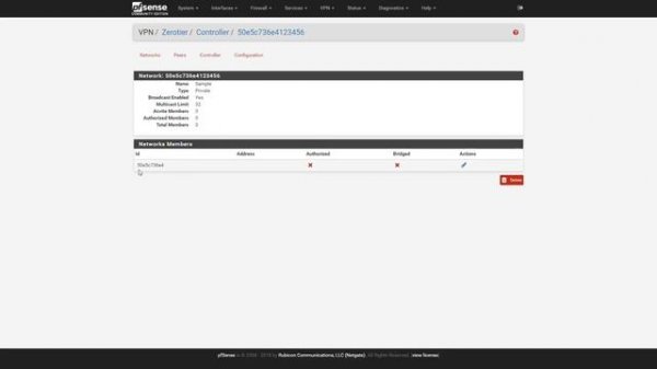 pfSense ZeroTier Package Update 1