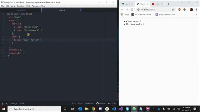 Let's Learn VueJS #6 - List Rendering смотреть онлайн