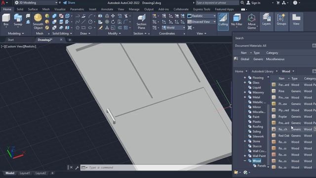 3D Door in AutoCAD | Make 3d Door in AutoCAD | AutoCAD 3D Door | 3D смотреть онлайн