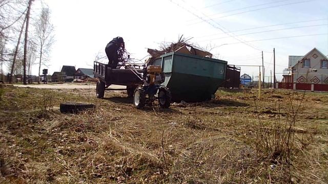 Преодолеваю брод на мотоблоке через ручей. смотреть онлайн