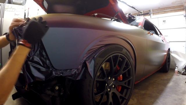 2016 Dodge Challenger SRT Hellcat Fender Wrap Timelapse смотреть онлайн