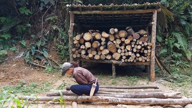 Full Video : 365 DAYS LIVING OFF GRID - Build Cabin, toilets, gardening and animal husbandry смотреть онлайн