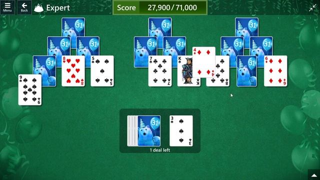Solitaire Celebrates 31 Years | Star Club | TriPeaks #31 Expert - Earn a score of 71,000 смотреть онлайн