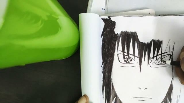 Uchiha Sasuke Manga sketch-ball pen-NARUTO смотреть онлайн