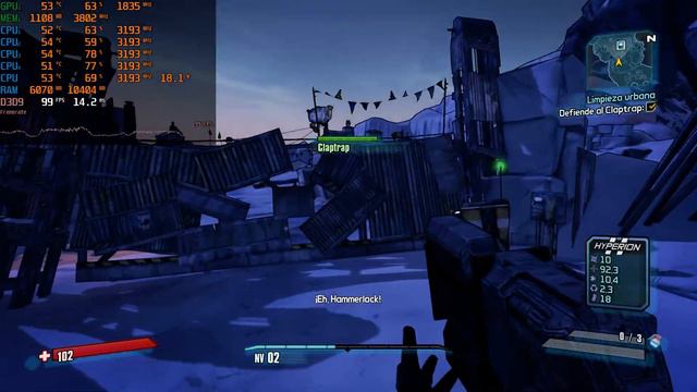 i5 4460 + 1060 3gb | Borderlands 2 | Benchmark смотреть онлайн