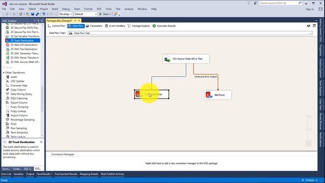 SSIS CSV File Source - Read multiple CSV files, Import Gzip, Extract REST API data смотреть онлайн