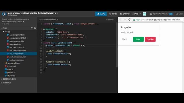Angular: Bubbling data from child component to parent component смотреть онлайн