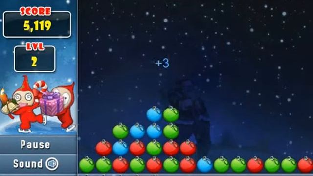 Bubble Merry Christmas Game - Шарики Весёлый погром смотреть онлайн