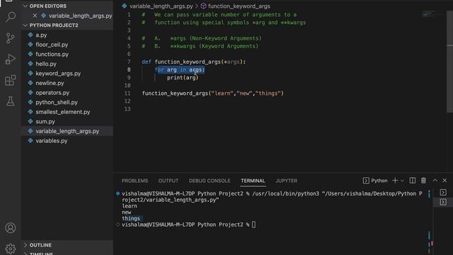 Python functions: Variable length arguments Part 1 смотреть онлайн