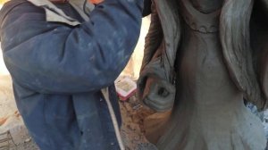 как сделать  скульптуру из  бетона . кикиморы  арт  бетон лепка мастер  класс