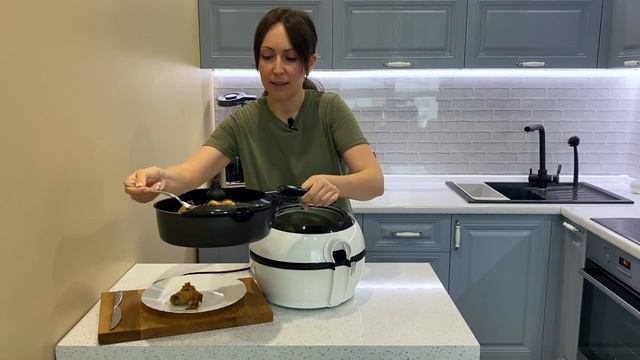 БЕЗ МАСЛА и ДЫМА, ГОТОВИМ КРЫЛЫШКИ в АЭРО-ФРИТЮРНИЦЕ ActiFry FZ760030
Аэрогриль