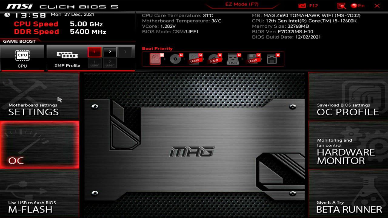 MSI MAG Z690 TOMAHAWK WIFI