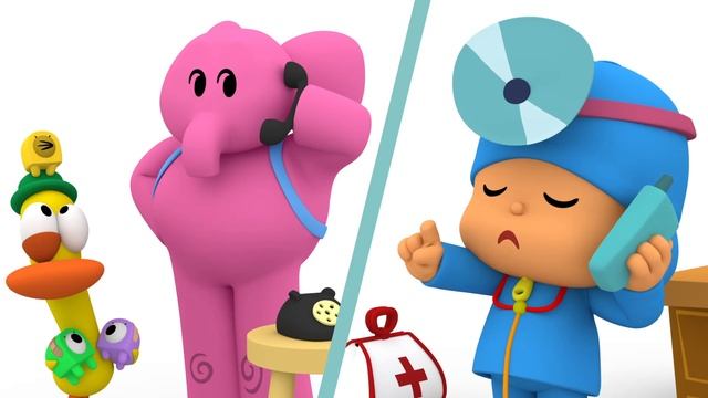 ? CANCIONES INFANTILES de POCOYÓ - 5 Aliens saltaban en la cama | Caricaturas y dibujos animados смотреть онлайн