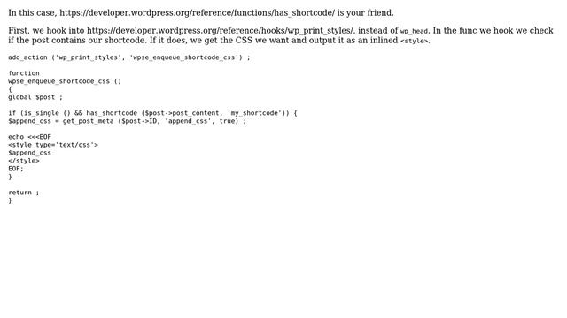 Wordpress: Add inline style to pages where shortcode was used (2 Solutions!!) смотреть онлайн