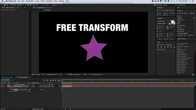 How to free transform warp in after effects смотреть онлайн