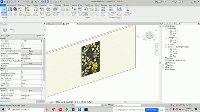 How to create wall painting or wallpaper in Revit 2023 | How to Insert Decal in Revit смотреть онлайн