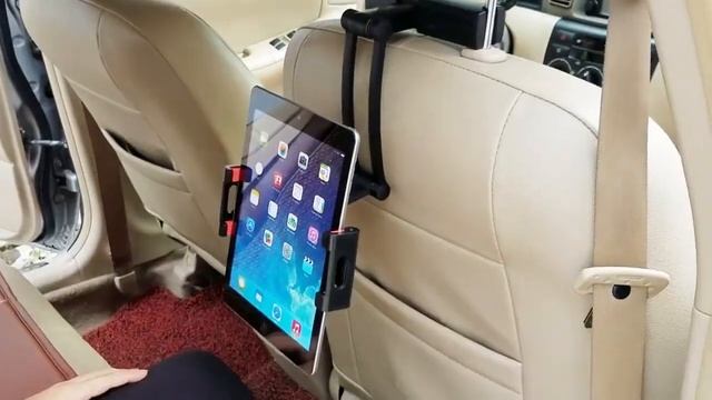 Aluminum Tablet Car Holder For iPad Air Mini 23 4 Pro 12 9 Back Seat Headrest 5 13 Inch Phone Stand смотреть онлайн