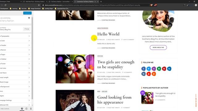 How To Edit And Customize Fallback Image: Gucherry WordPress Blog Theme смотреть онлайн