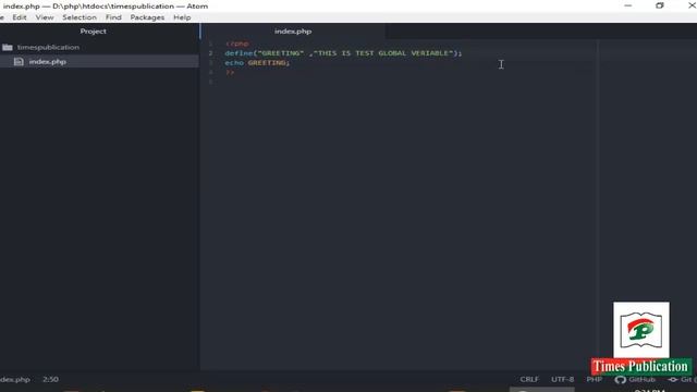 How to Use Constants variables php part 21 смотреть онлайн