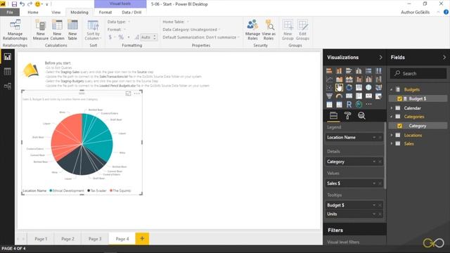 Power BI Pie Chart Tutorial - Power BI (lesson 33) - GoSkills.com смотреть онлайн