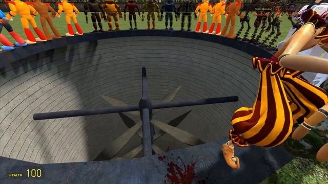 SPARTAN KICKING ALL GLAMROCK ANIMATRONICS FNAF SECURITY BREACH INTO BLENDER in Garry's Mod! смотреть онлайн