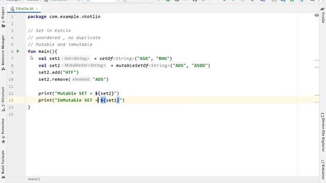 Basics of Kotlin Language | Mutable and Immutable Set in Hindi смотреть онлайн