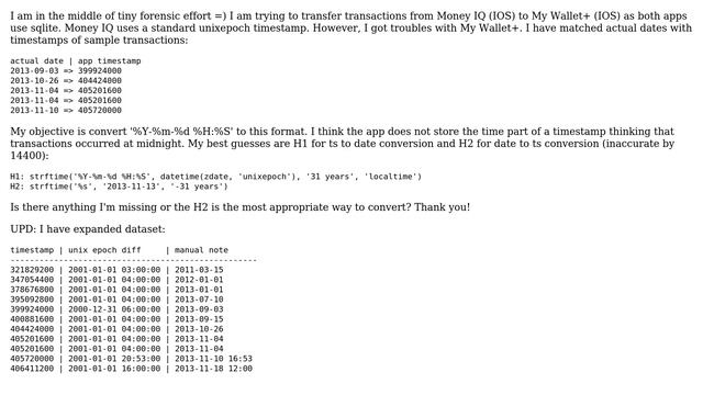 Databases: How to guess or recover a timestamp conversion in sqllite? (2 Solutions!!) смотреть онлайн