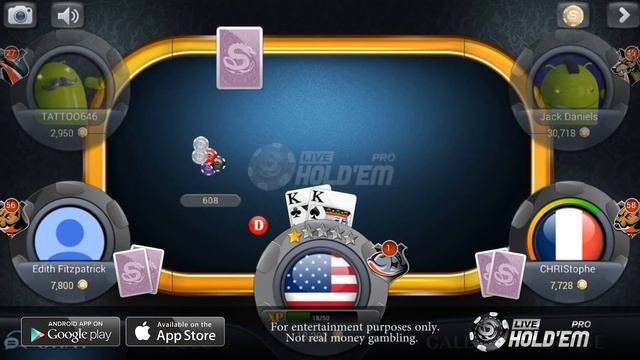 Live Holdem Pro - Texas Hold'em Poker Game смотреть онлайн