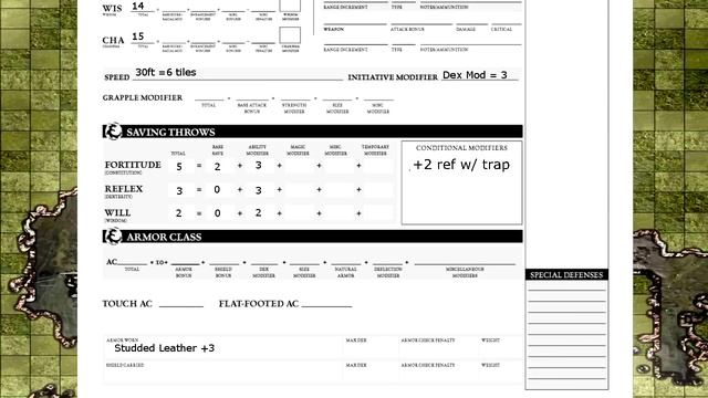 Dungeons and Dragons 3.5 Revised Character Sheet Runthrough смотреть онлайн