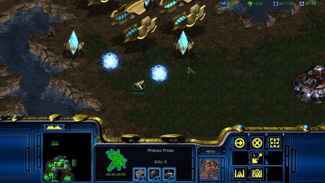 Starcraft 1. 1 Vs 3 AI. Big Game Hunters. No Commentary смотреть онлайн