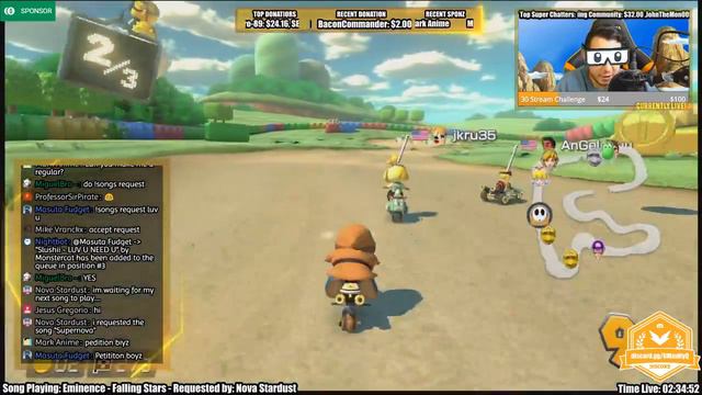 🔴30 Day Streaming Challenge🔴 - Day 27 - Mario Kart 8 Deluxe with Stream - Part 2 смотреть онлайн