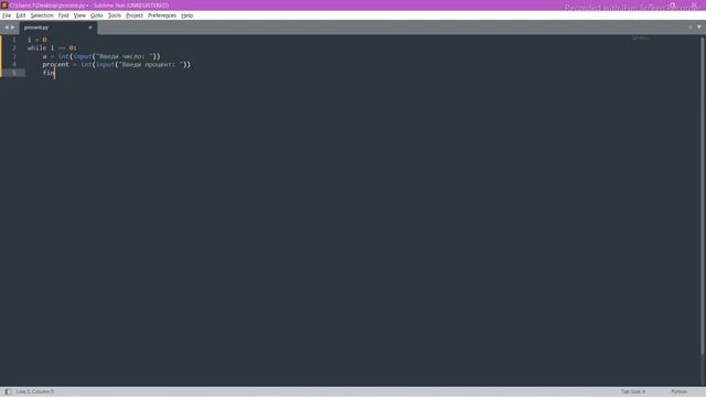 КАК НАЙТИ ПРОЦЕНТ ОТ ЧИСЛА В PYTHON смотреть онлайн