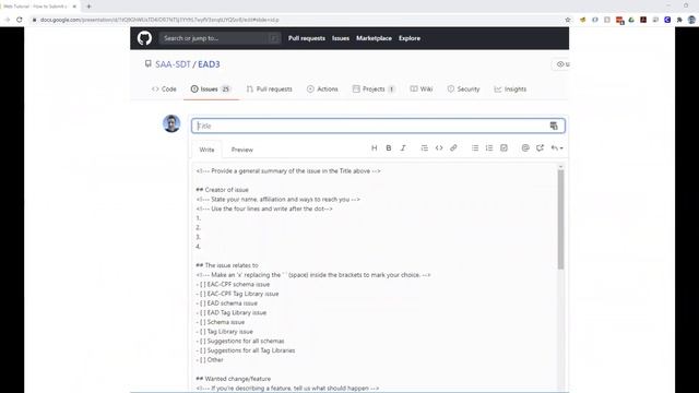 How to Submit a Bug Report or Feature Request for EAD and EAC-CPF смотреть онлайн
