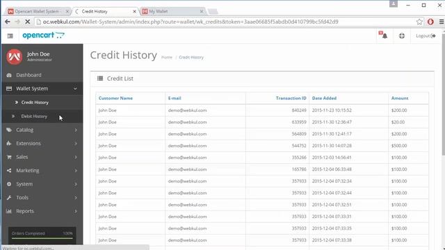 Opencart Wallet System смотреть онлайн