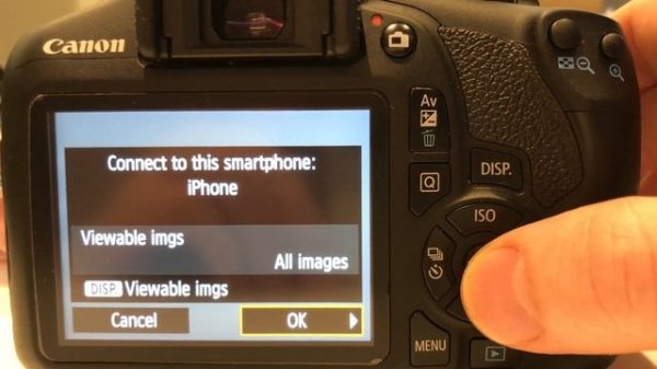 Connect Canon Wifi camera to iPhone - Canon EOS 1300D or T6 Rebel