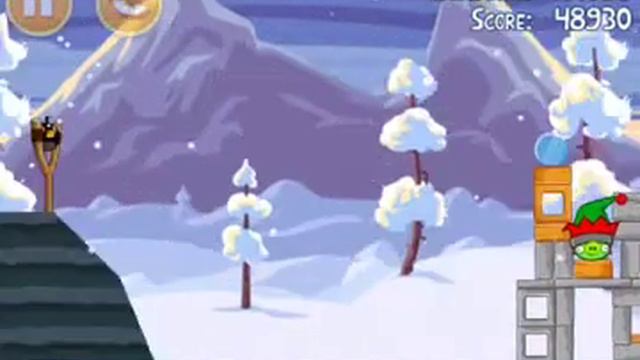 Angry Birds Seasons Wreck the Halls 1-14 3-Star Walkthrough смотреть онлайн