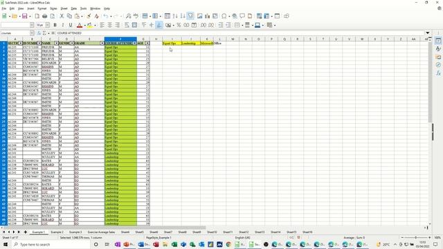 Subtotals or the CountIF function in LibreOffice Calc смотреть онлайн