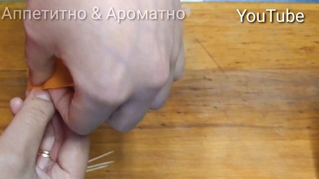 Украшения из огурцов и моркови ??/Сабзидан гул ясаймиз смотреть онлайн