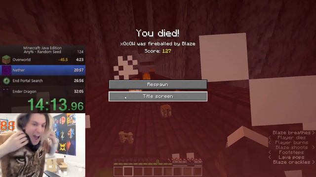 XQc Minecraft Speedrun Rage Moments #1