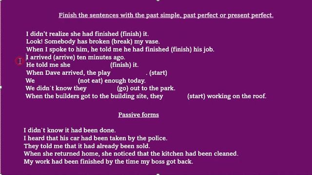 Intermediate Grammar - Past Perfect Tense смотреть онлайн