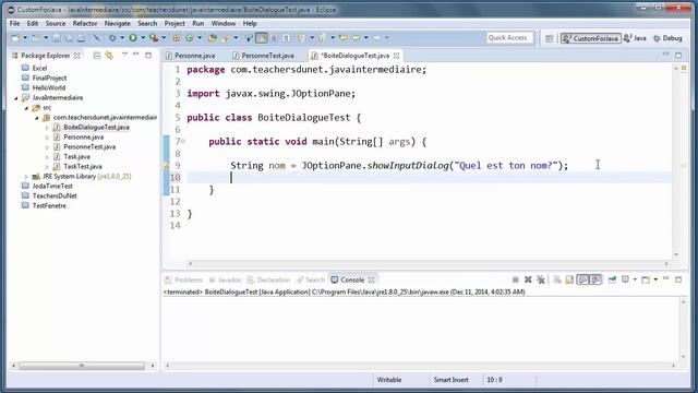 JAVA (Intermédiaire) - 14 - Les boites de dialogue en Java смотреть онлайн